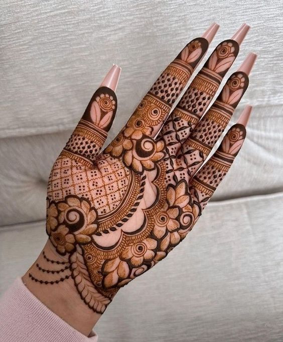 arabic front mehndi design easy