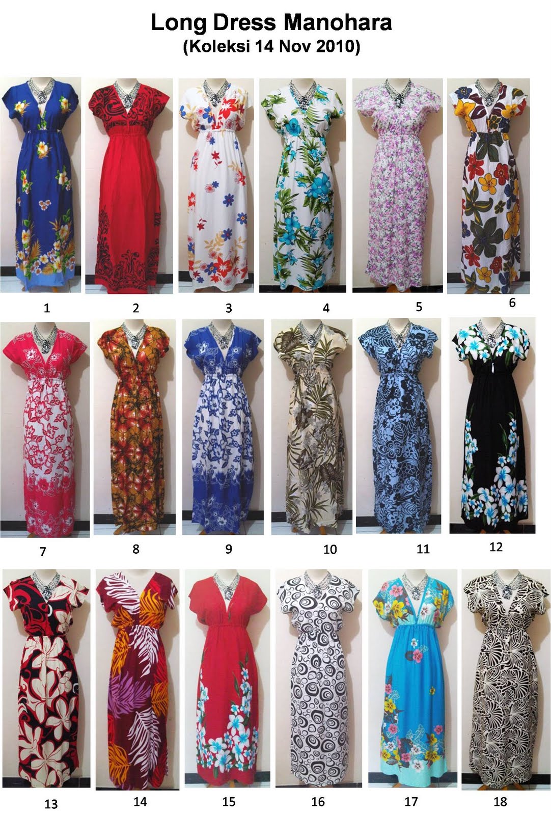 baju modern Long Dress Manohara