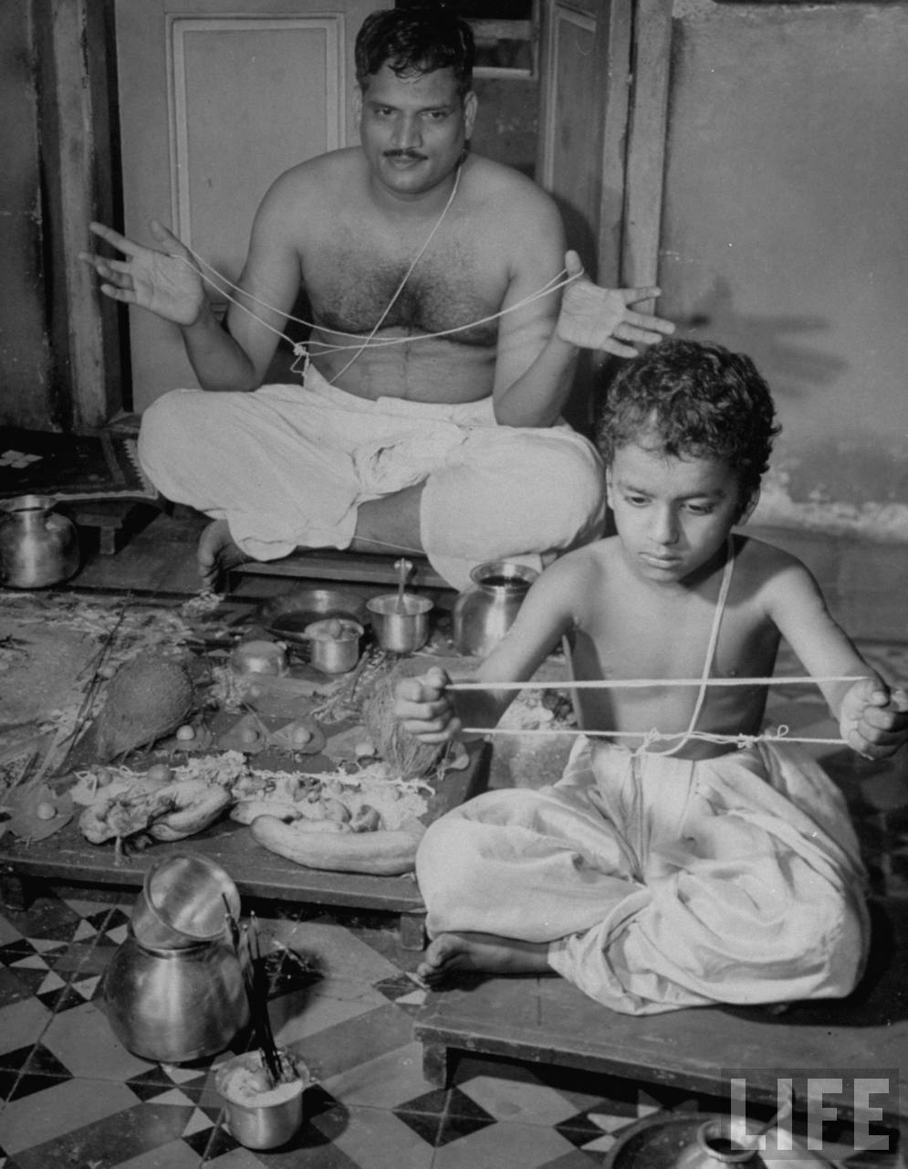 Brahmin Man and his son