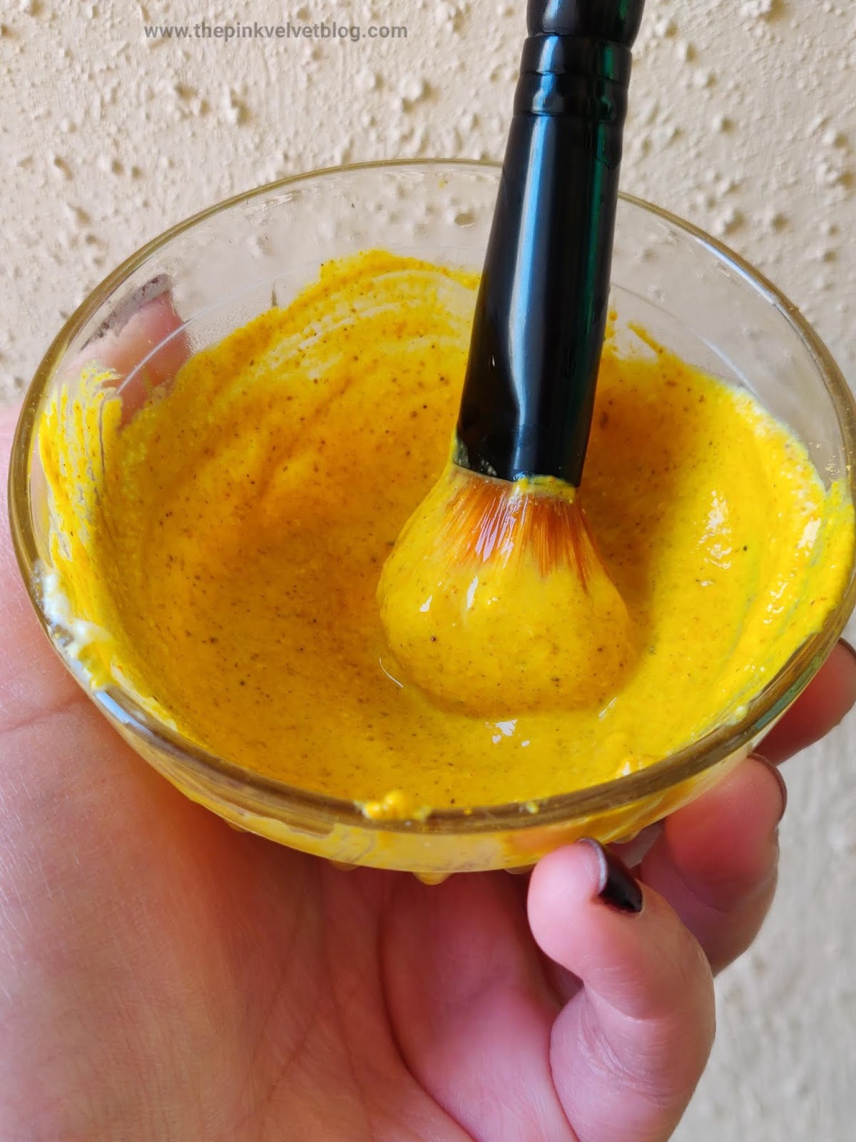 Face pack with turmeric and besan