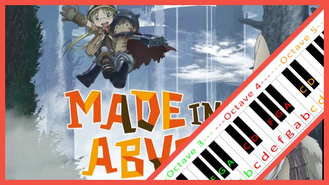 Pathway (Made in Abyss) Piano / Keyboard Easy Letter Notes for Beginners