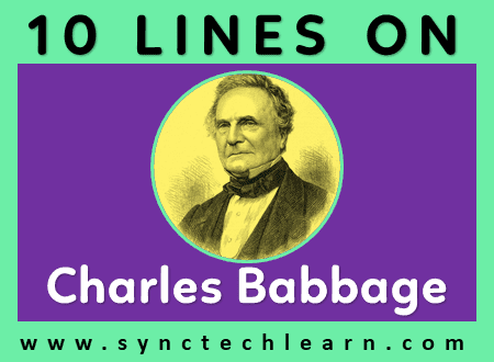10 lines on charles babbage in english