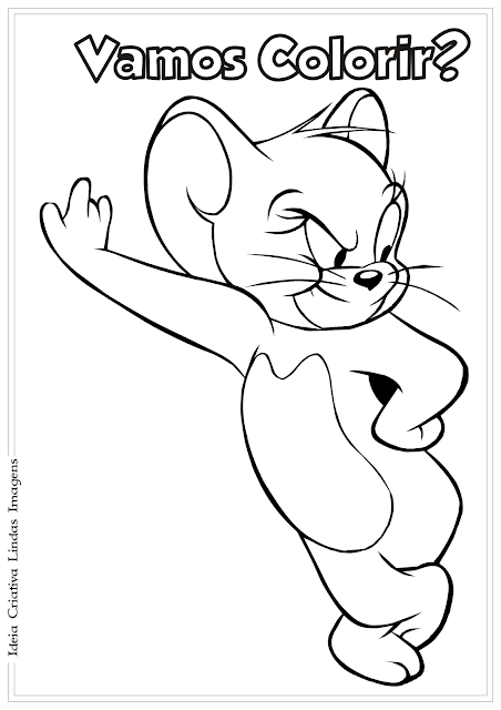 Tom e Jerry desenho para colorir