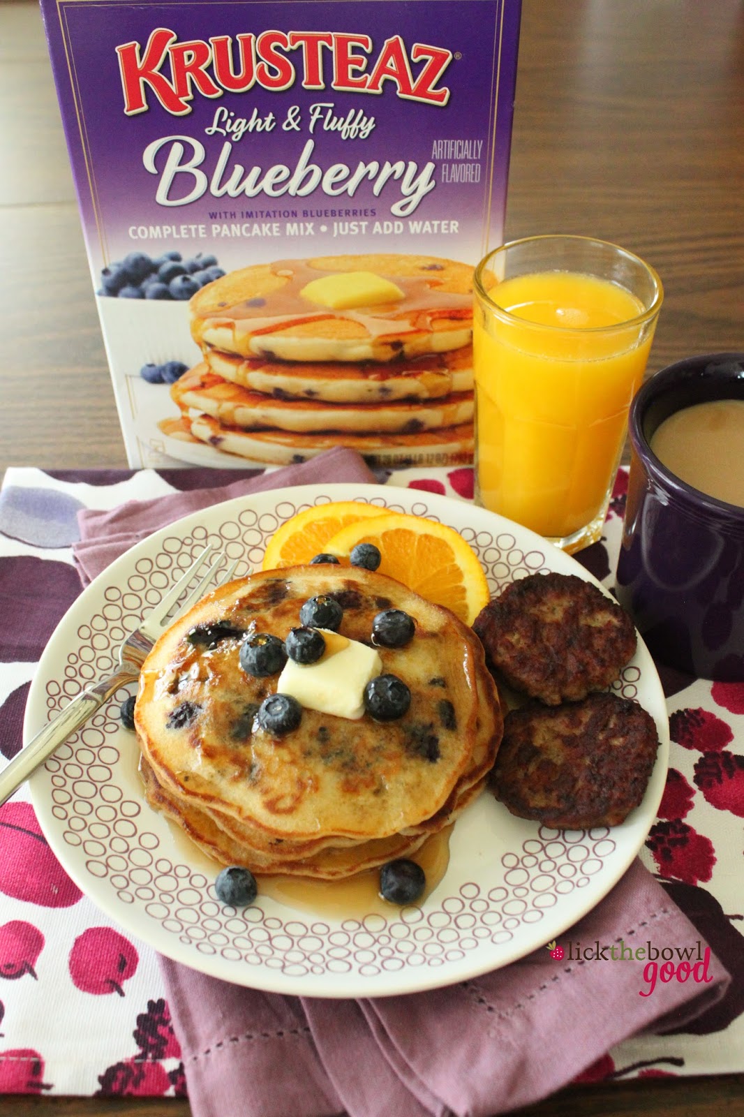 Good: Bowl mix Krusteaz Dinner make pancakes The to For  krusteaz with how Lick from Breakfast