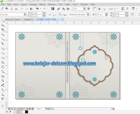 Tutorial Membuat Desain Cover Yasin dengan CorelDRAW