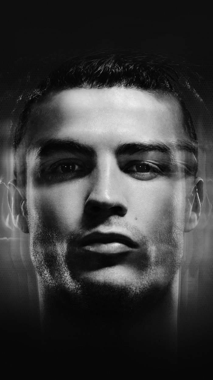 تنزيل Cristiano Ronaldo Black And White Profile خلفيات Android مجانًا