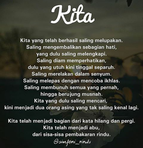 Kata Kata Puisi Indah Romantis Bergambar 2019