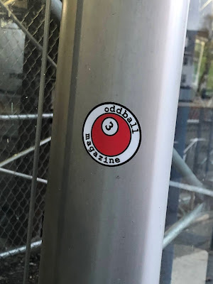 Bus Stop, Mattapan, Oddball Sticker, Close-Up