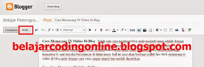 tab html di blogger