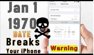 iPhone 1970 date bug Solutions 2016, Brick Your iPhone Device Permanently 