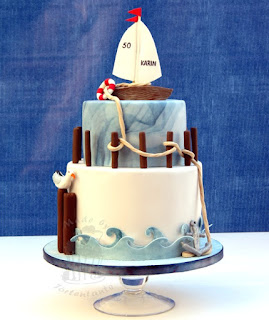 Segel Segler Torte Sail nautic cake