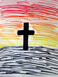 Holy Week on the Virtual Refrigerator  - share your art posts on our Virtual Refrigerator - an art link-up hosted by Homeschool Coffee Break @ kympossibleblog.blogspot.com