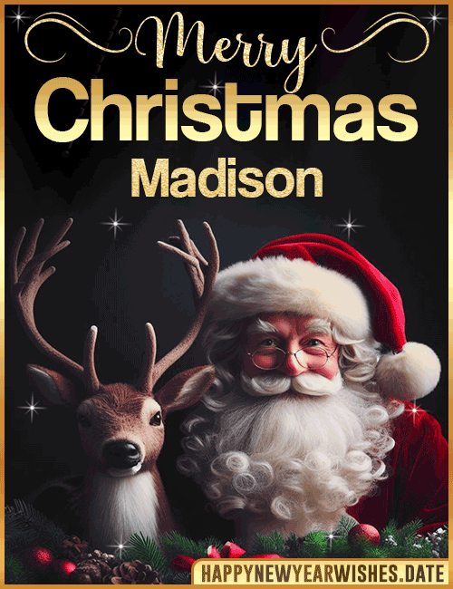 Merry Christmas gif Madison