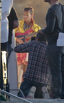 Willow Smith shooting her latest music video for “21st Century Girl”