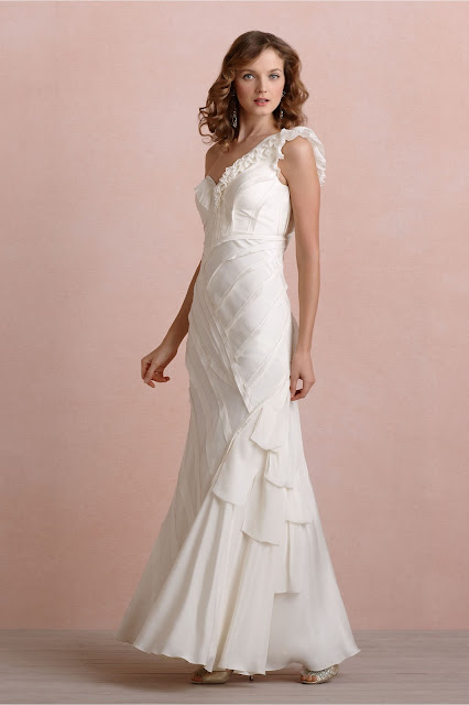 Buttercream Ribboned Silk Wedding Dress