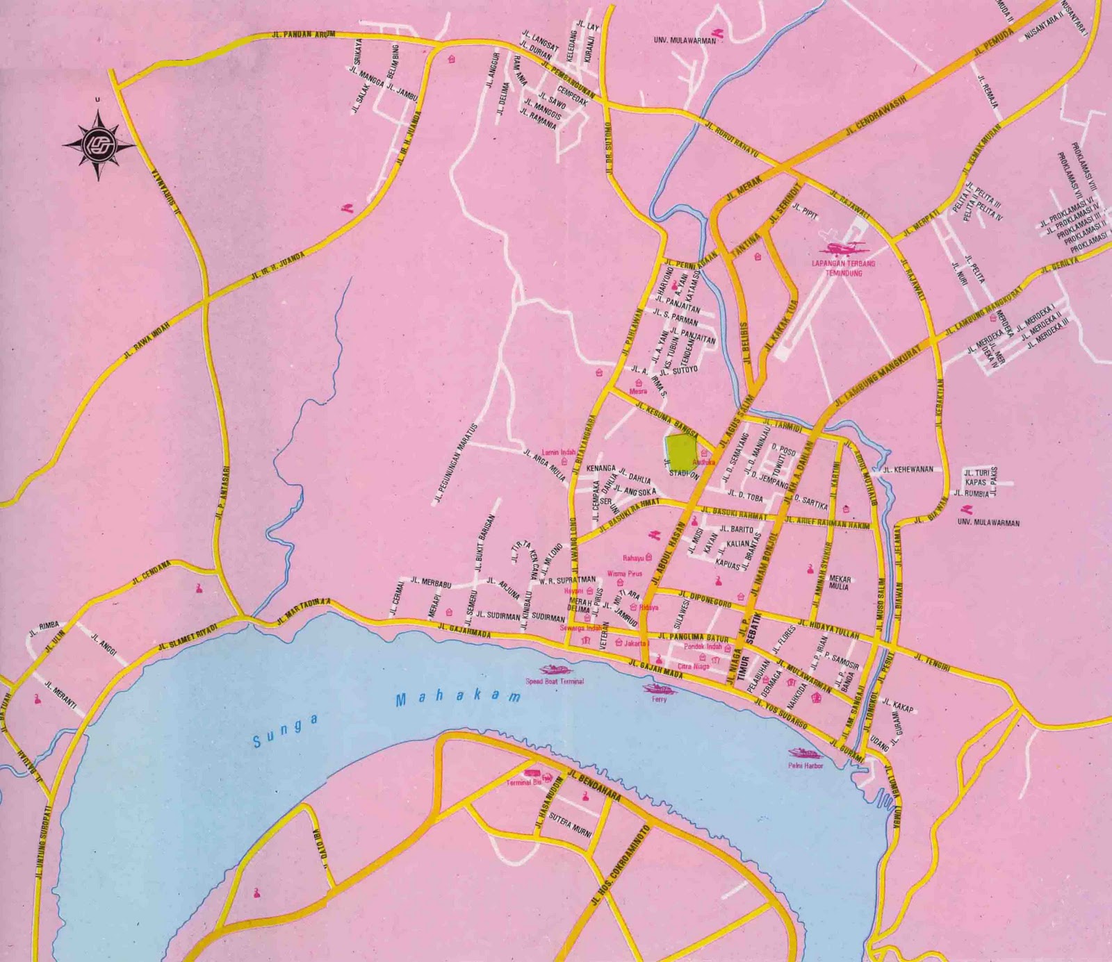 Peta Kota  Peta Kota  Samarinda 