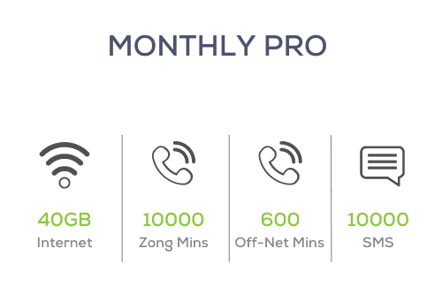 Zong Monthly Pro Offer