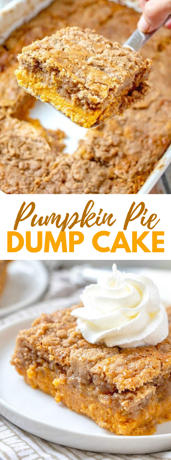 PUMPKIN PIE DUMP CAKE #desserts #vegetarian