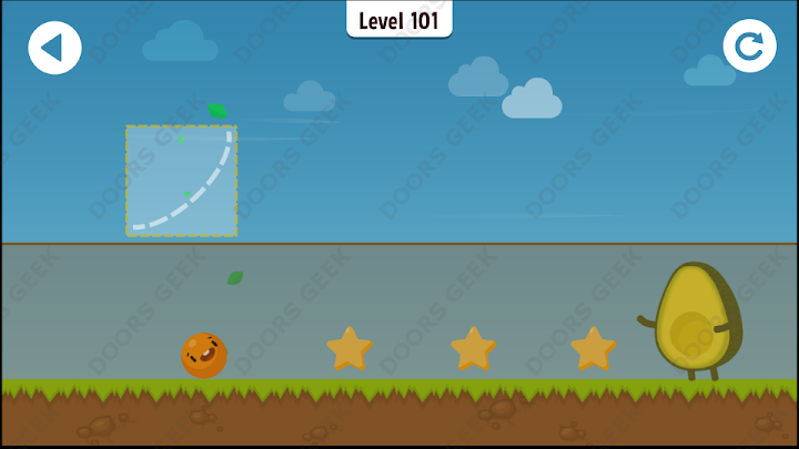 Where's My Avocado? Level 101 Solution, Cheats, Walkthrough, 3 Stars for Android, iPhone, iPad and iPod