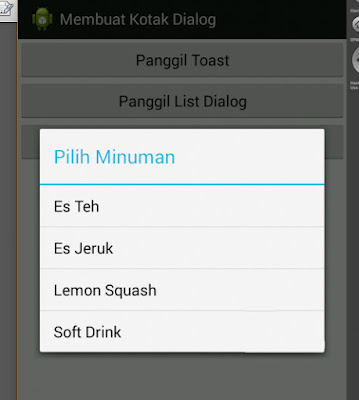 Tutorial Android 5 - Cara Membuat Kotak Dialog