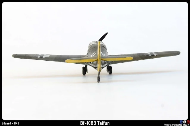 Maquette du Bf 108 Taifun d'Eduard au 1/48.