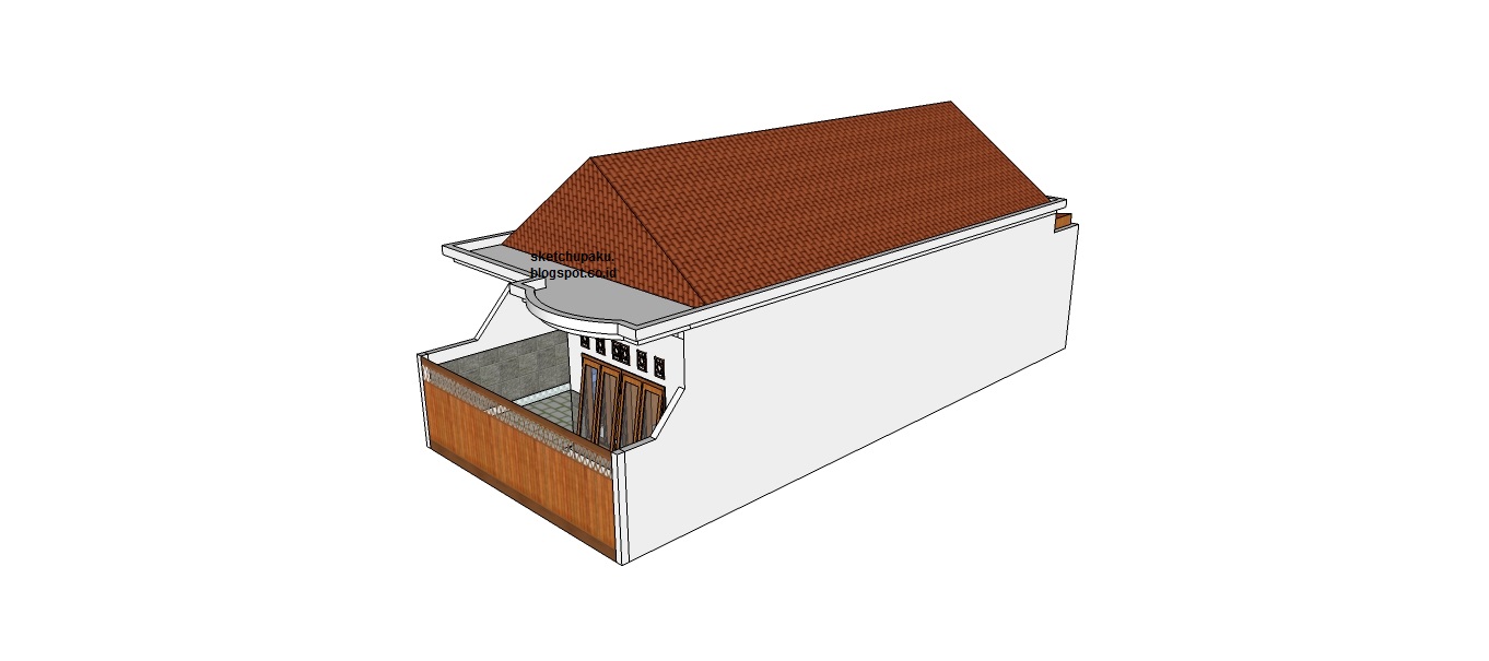 Gambar Rumah Minimalis 6x14 Sketchup Ku