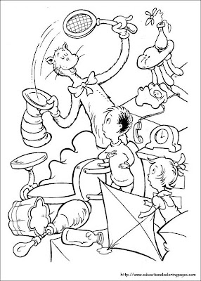 dr. seuss,dr. seuss coloring pages,kids coloring pages