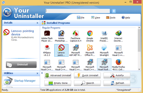 برنامج your uninstaller