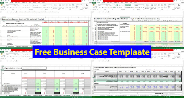 Free Business Case Template in excel