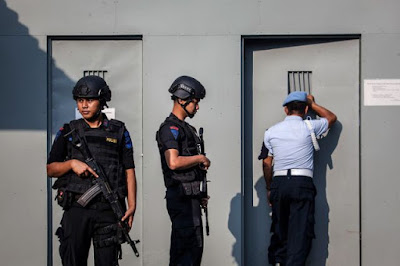 Death row isolation cells on Nusakambangan Island, Indonesia