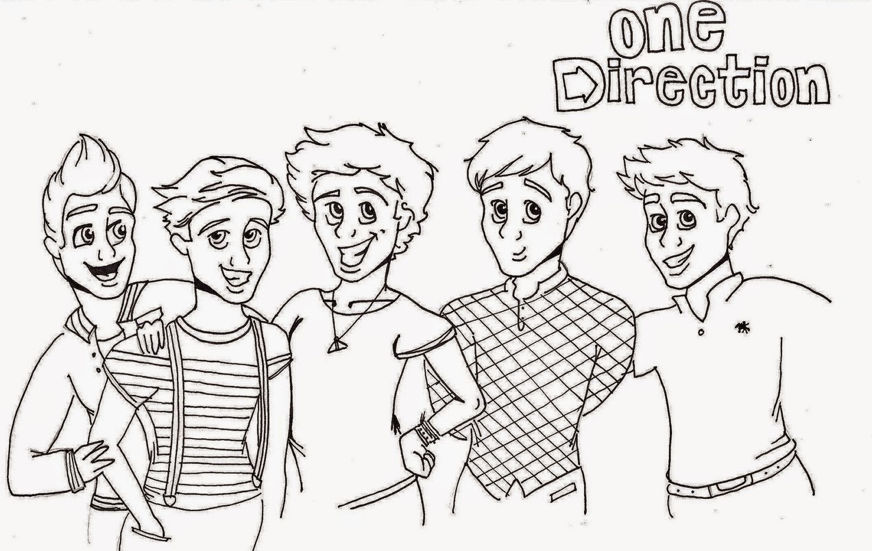 Printable One Direction Coloring Sheets 8