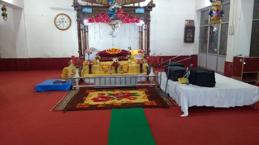Inside image of Gurudwara Sahib