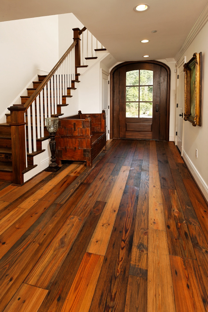 Authentic Pine Floors Reclaimed Wood Compliments any 