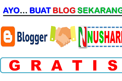 Promo...! Pembuatan Blog Gratis Dari Nushare