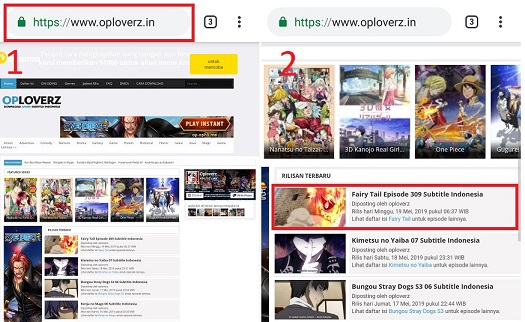 Cara Lengkap Download Anime Di Oploverz Dengan HP Android dan Laptop 2019