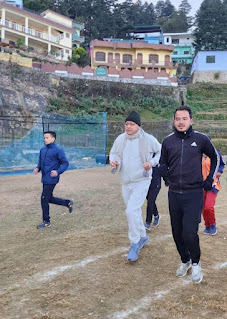 Morning walk in almora by CM Dhaami