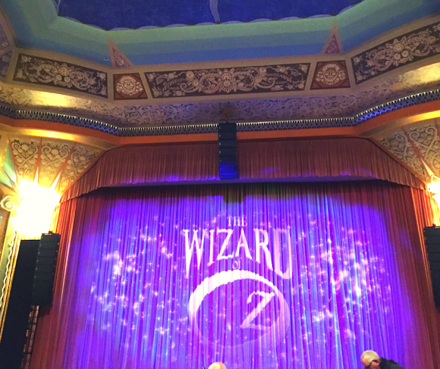 Waiting for the curtains to go up for The Wizard of Oz at the Paramount Theatre in Aurora!