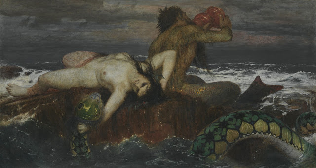 Arnold Böcklin, Tritón y Nereida