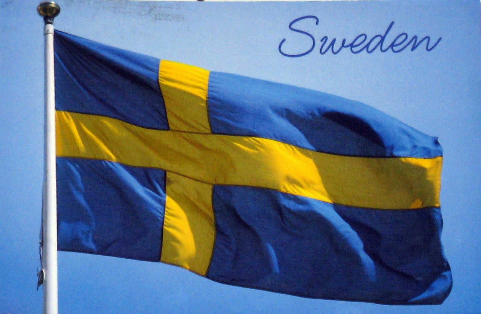 Postcards of Nations: Sweden flag