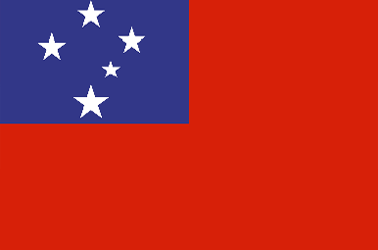 Samoa Flag - Official country flag of Samoa.