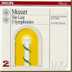 Mozart sinfonias Marriner Philips