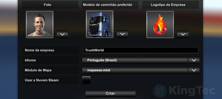 Como criar perfil no Euro Truck Simulator 2