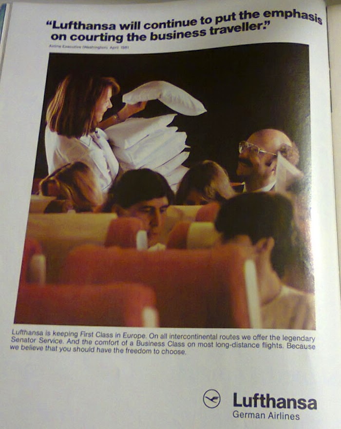 Lufthansa ad from the 80's