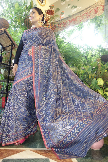 Neelambari with Koniya Saree