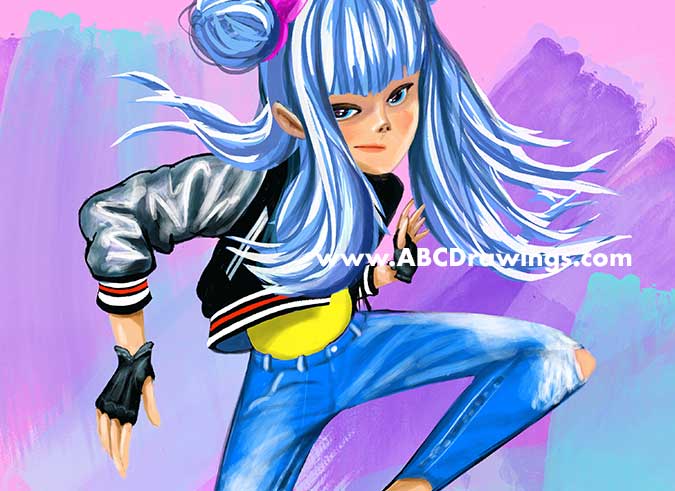 How To Draw An Anime Character Easy Step By Step Art Activity Video Tutorial For Kids