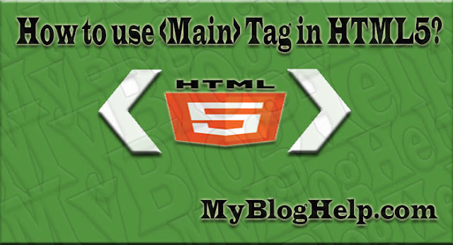 main tag in html5