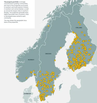 Cibus Nordic Real Estate locations