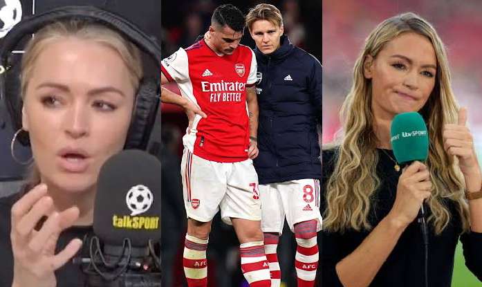 Devastated Laura Woods Contemplates Deleting Twitter Account Following Man City's Victory over Arsenal, Damaging Their Title Charge