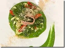 Gnocchi di ricotta con alici, friarielli e finto grana