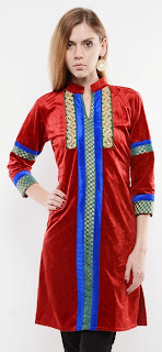 Folklore Velvet Kurti